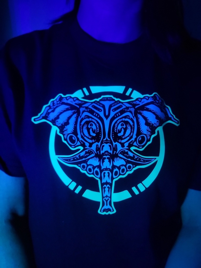 Unisex tričko UV edice Ganesha